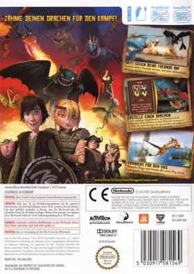 How To Train Your Dragon box cover back